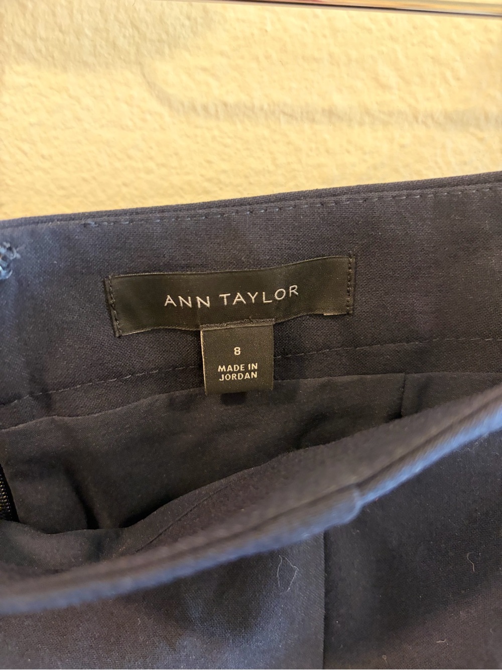 Ann Taylor Navy Pencil Skirt - Tailored Office Wear - Picture 3 of 3